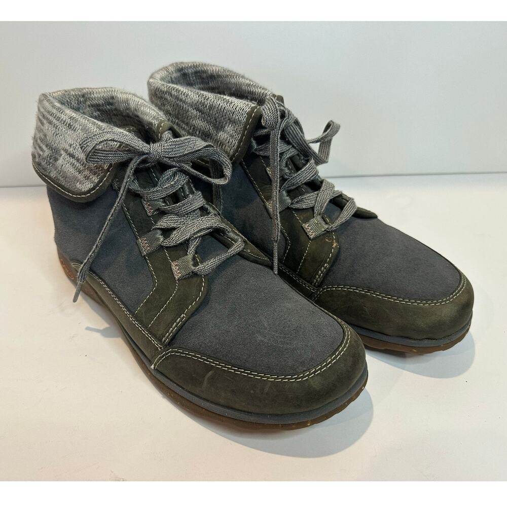 Chacos Barbary Waterproof Leather Boots Women's Size 9 Blue Gorpcore Style